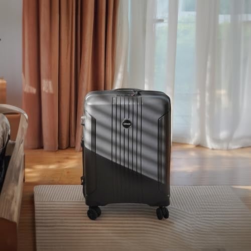 Verage Lightweight Carry on Luggage with Spinner Wheels,Expandable PP Hardside Suitcase,Men and Women,Coal Black,Carry-on 20-Inch Airline Approved - Image 2