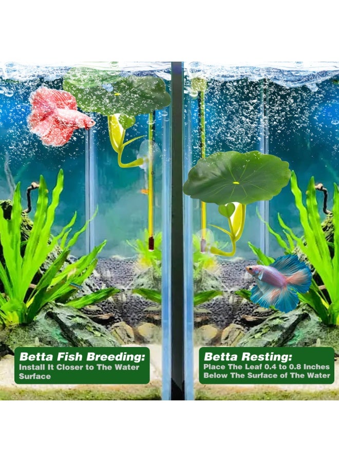 نجم ستايل طقم ألعاب أسماك بيتا أرجوحة شبكية من 5 قطع ديكور حوض السمك مجموعة ألعاب أسماك بيتا أرجوحة شبكية ديكور حوض السمك نباتات بلاستيكية نباتات بلاستيكية أنبوب أكريليك أنبوب تزيين حوض السمك، مخبأ حوض السمك مع أكواب شفط احتياطية للنوم والاستراحة والتربية - Image 2