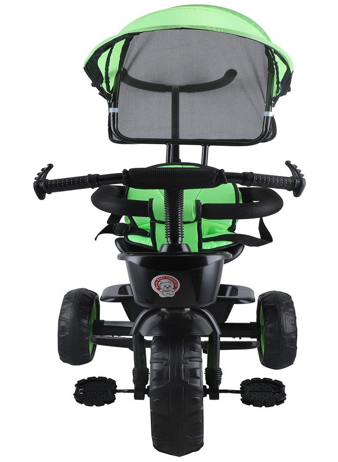 JoyRide Stroller Tricycle| Baby Trike|Tricycle with Canopy and Parental Adjust Push Handle for Kids|Boys|Girls Age Group 1.5 to 5 Years (Green) - Image 3