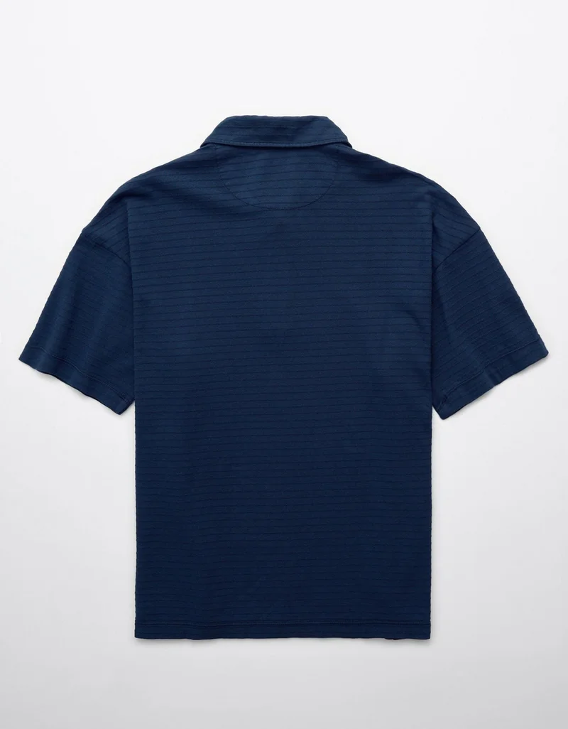 American Eagle AE Textured Polo Shirt