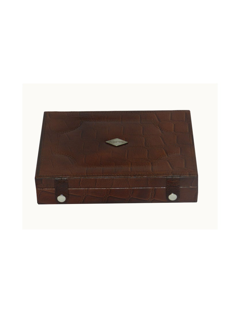 LAVERI LEATHER Laveri Cufflink Storage Display Box with Ring Holder Showcase for Store Display, Jewelry Show & Home ~ Jewelry Tray Organizer  - Image 5