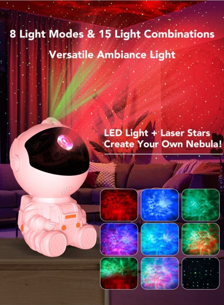milkyway Astronaut Nebula Projector Night Light with Remote & Timer, 360°Adjustable LED Galaxy Star Projector Night Lamp for Kids Room, Home Decor, Bedroom, Party, Gaming Room, Camping & Car - Image 2