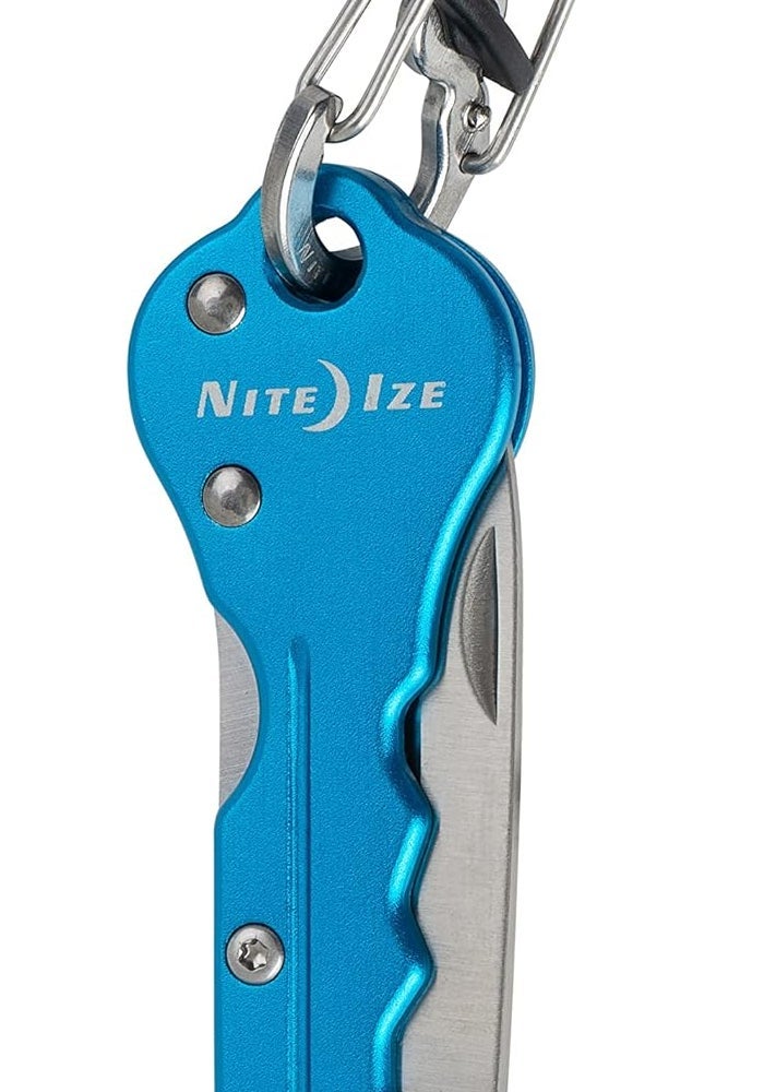 Nite Ize DoohicKey Key Chain Hook Knife, Blue - Image 2