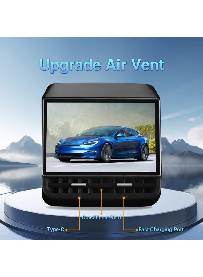 Osemall 8.66 Inch Rear Display Screen Compatible with Tesla Model 3 19-23&Y19-24, Android 13 Supports HD Movie Watching,4+64G,8-core, Supports seat Adjustment and Rear air Conditioning - Image 4