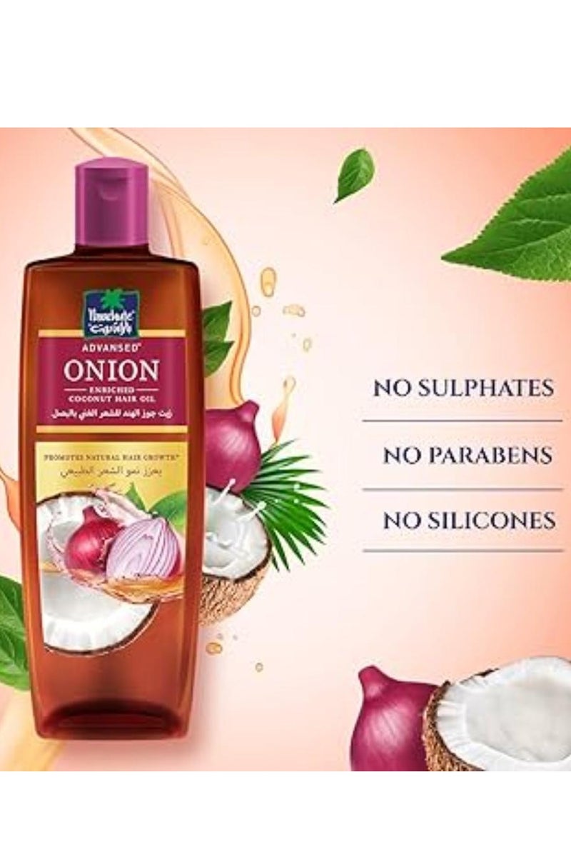 Parachute Advansed Onion Oil For Hair Growth, , Blend Of Onion & Coconut Oil, Controls Hair fall & Promotes Hair Growth, 200Ml