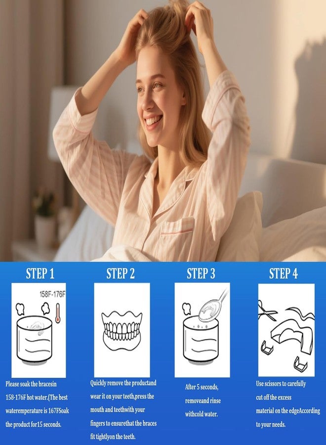 Buildcon 2 Pairs Night Guards for Teeth Grinding, Mouth Guard for Teeth Grinding, Comfort Fit Mouth Guard for Teeth Clenching, Dental Night Guard for People, Travel-Friendly Teeth Protection - Image 4
