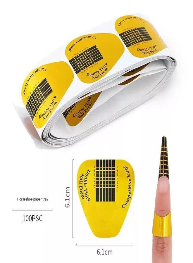 SULLMAR Nail Forms for Builder Gel 100pcs Nail Extension Forms Beautiful for DIY at Home Nail Forms for Acrylic Nails Create Long Lasting Gel Extensions Professional Nail Art Supplies - Image 5