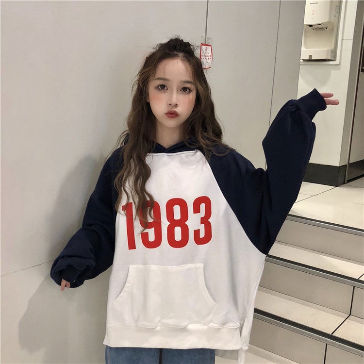 2022 Autumn Winter Casual Korean Hoodie Yellow  - Image 2