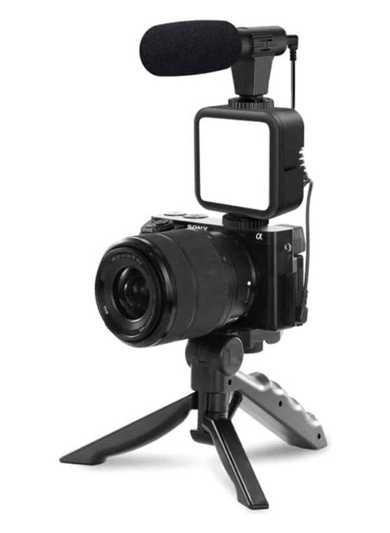 ELTRAZONE smartphone Vlogging Kit for Starter Video Recording, the set with Fill Light + Microphone + Tripod + Phone Clip for YouTube Tiktok Instagram - Image 2