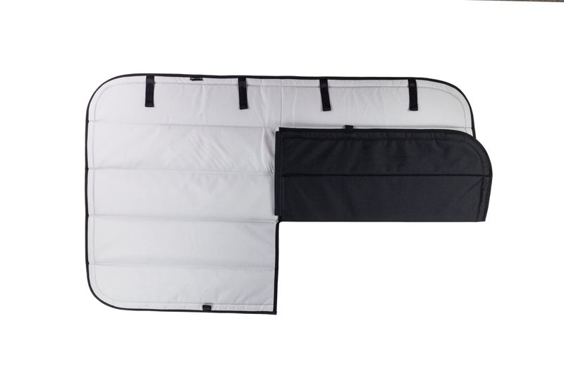 VanEssential Insulated Blackout Crew Window Cover Designed for Ford Transit Van Year 2015 to Current with NO Plastic Trim - Cool Gray - Image 2