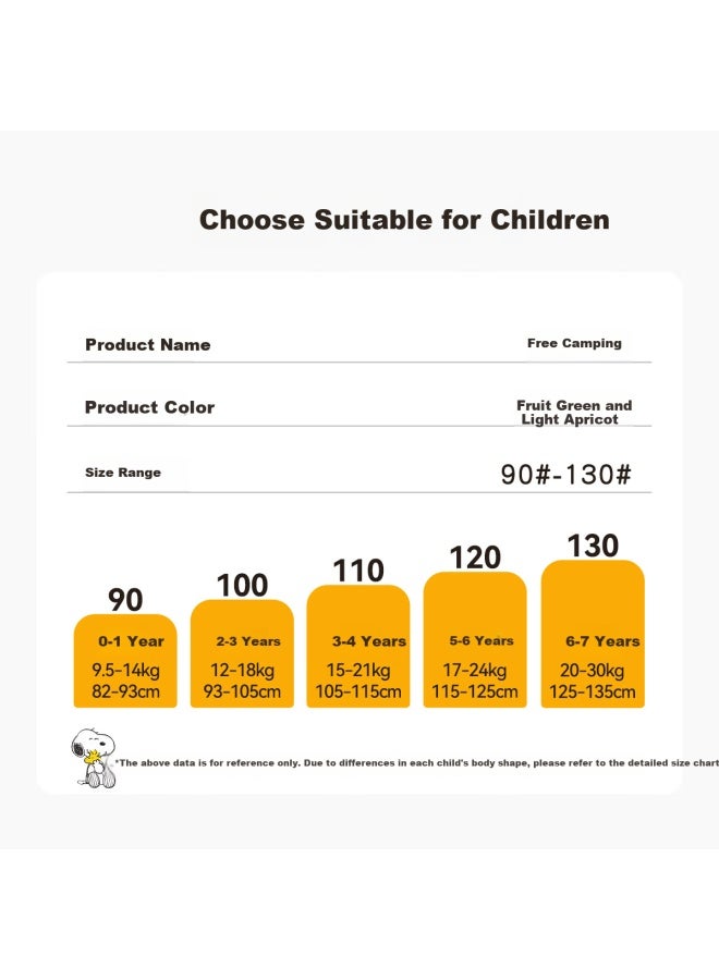 Snoopy Kids Boys Sweater Girls Cardigan Jacket Baby Fashion Casual Outdoor Clothing Free Camping Apricot - Image 4