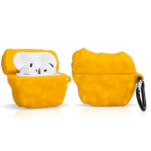 XMBYGY Cute Case for AirPods 4th Generation, for AirPods 4 Wireless Earbuds, XMBYGY Silicone Cartoon Charging Case Shockproof Protective Headphones Cover with Carabiner for Man Woman Teen - Image 5