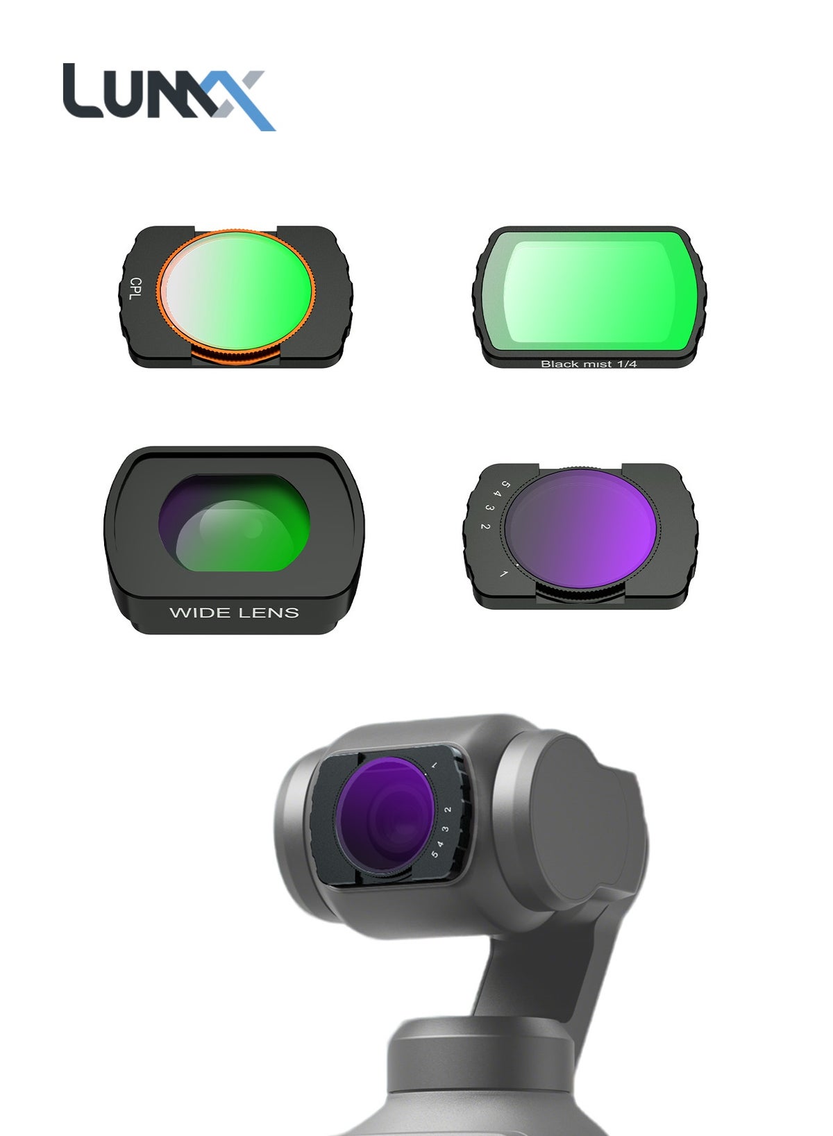 DJI DJI Osmo Pocket 4-in-1 Magnetic Camera Filter Kit Z3C20038BA8D831CC11A9Z