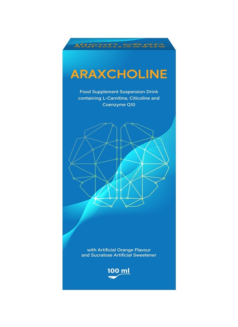 Noor AlQmar - Arax Choline - Enhance Brain Health, Memory, and Focus for All Ages with Orange Flavor (Artificial) - 100 Ml - Image 1