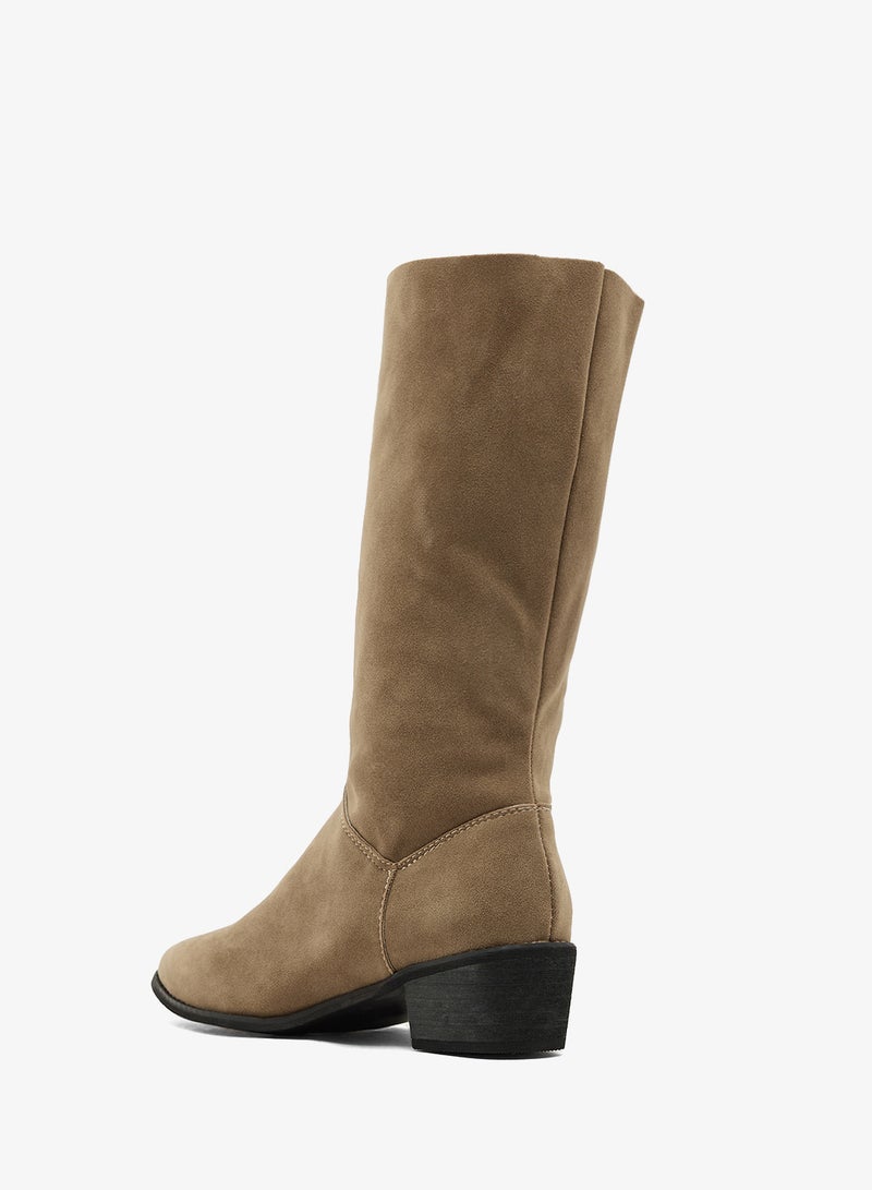 ELLA Suede Knee High Boots - Image 3