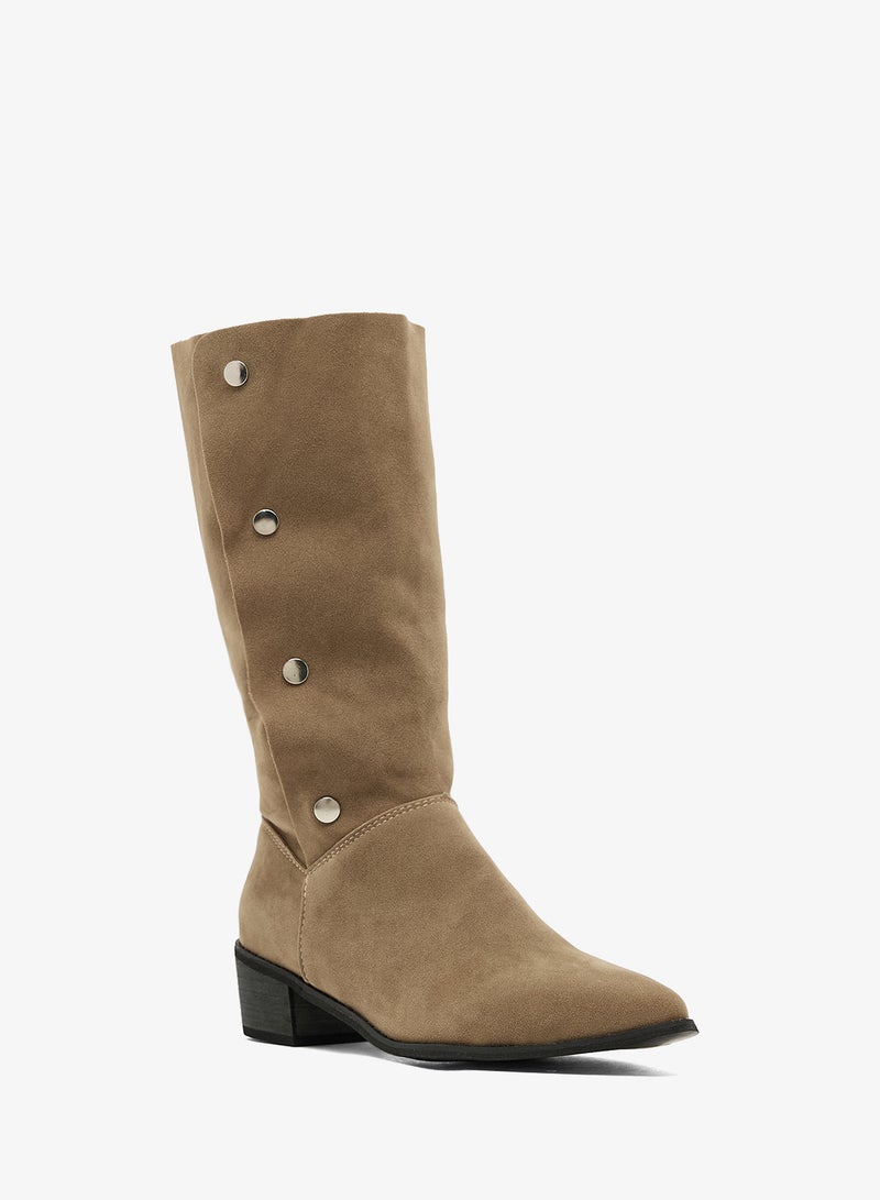 ELLA Suede Knee High Boots - Image 2