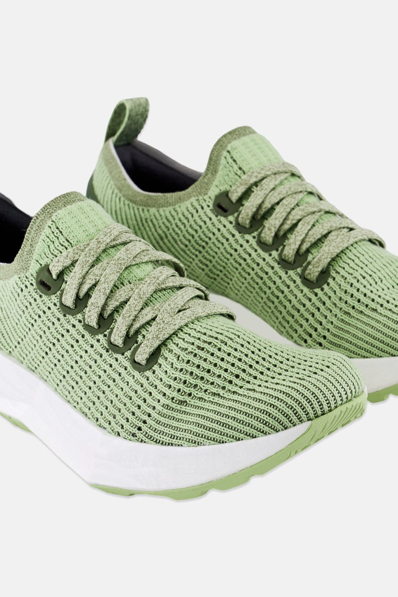 Allbirds Women Tree Flyer Lace Up Running Shoes, Forage Green - Image 3