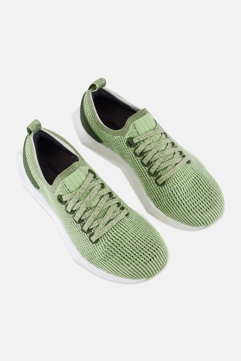 Allbirds Women Tree Flyer Lace Up Running Shoes, Forage Green - Image 4