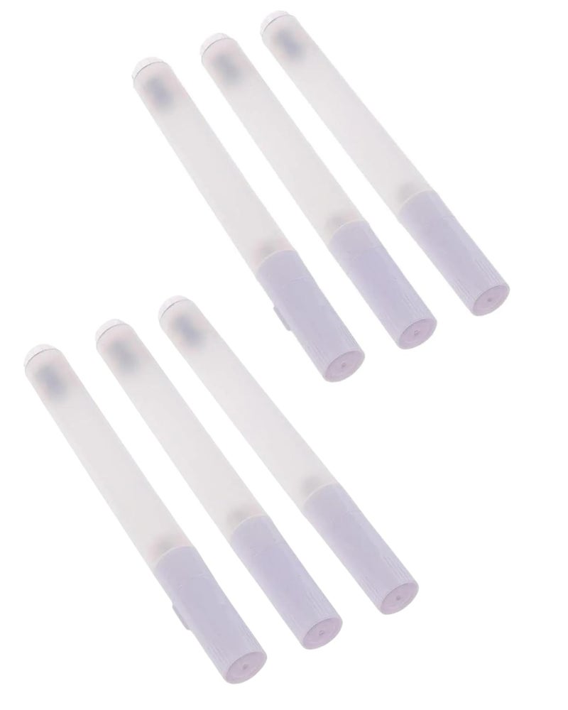 SNOOGG Set of 6 Empty Fillable Blank Paint Pen Markers Refillable with clear tip for painting caligraphy art words diy and more - Image 1