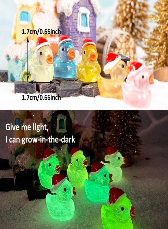 Purple Star Mini Ducks 50 Pack Tiny Ducks Little Ducks Toy Resin Ducks Small Duck Plastic Mini Animals Figures Miniature Duckies Fairy Garden Dollhouse Decor Accessories Micro Easter Gifts Colorful - Image 5
