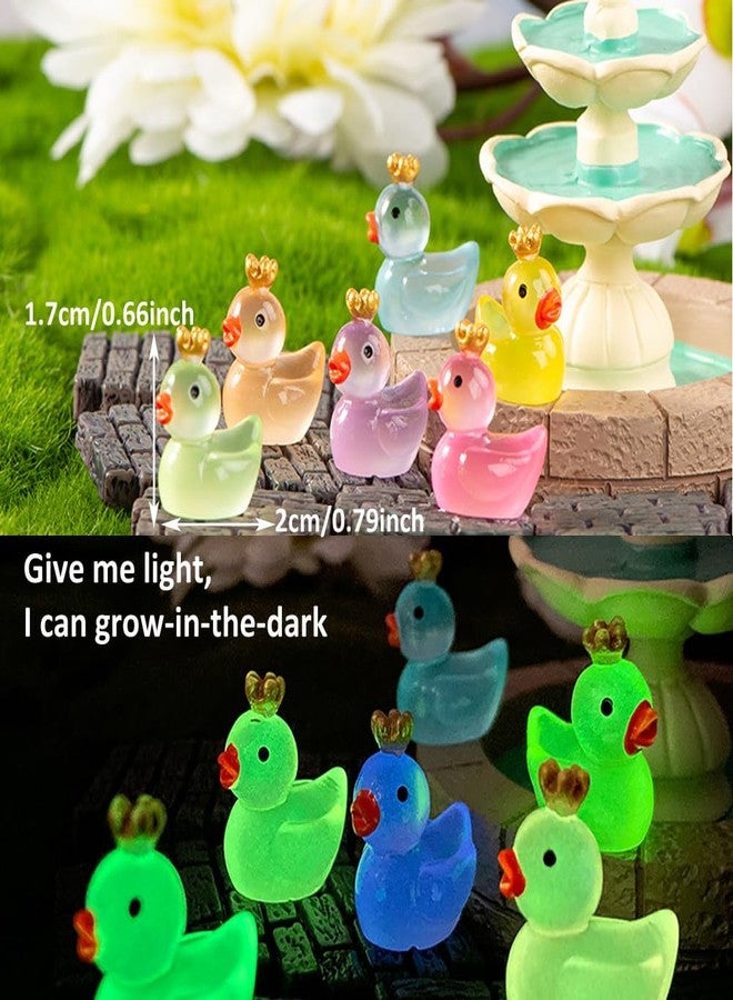 Purple Star Mini Ducks 50 Pack Tiny Ducks Little Ducks Toy Resin Ducks Small Duck Plastic Mini Animals Figures Miniature Duckies Fairy Garden Dollhouse Decor Accessories Micro Easter Gifts Colorful - Image 4