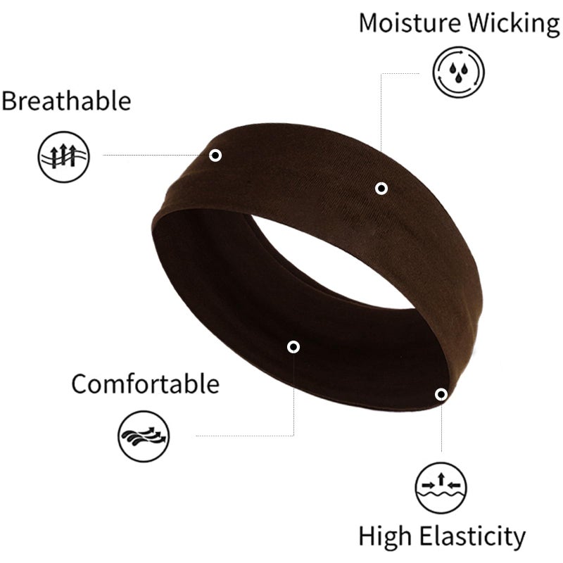 TERSE Hairband, Cloth Headbands for Women - Pink, Non Slip Soft Fabric Thin Head Band, Sweat Hairbands, Cute Hair Wrap for Girls, Fashion Hair Accessories for Women - Image 3