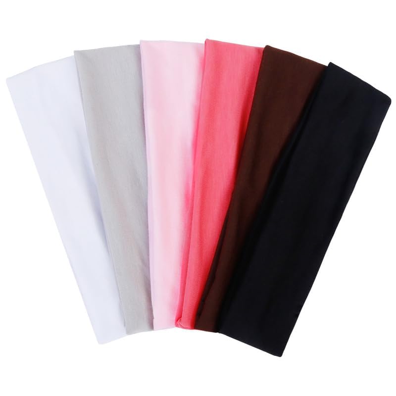TERSE Hairband, Cloth Headbands for Women - Pink, Non Slip Soft Fabric Thin Head Band, Sweat Hairbands, Cute Hair Wrap for Girls, Fashion Hair Accessories for Women - Image 2