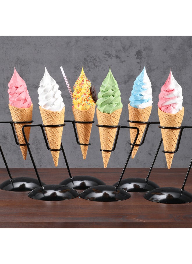 Simulation Ice Cream Model Cone Crisp Skin Mold Honey Snow Ice City Skyscraper Crisp Jumbo Ice Cream Cone Model-Color:Custom Special Shot