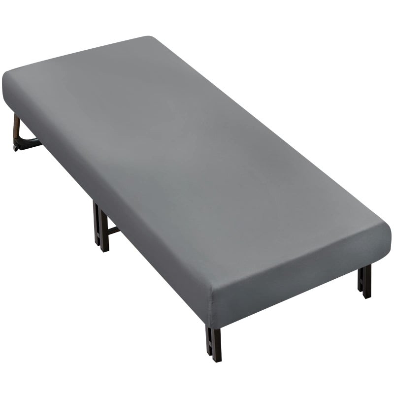Moonsea Cot Sheets 31 x 75Sheet Only Cot Fitted Sheet Ultra Soft and Breathable Snug Fit for Narrow Twin MattressRVs BunkGuest BedsArmy CotsTrifold MattressTravel Size Mattress Grey