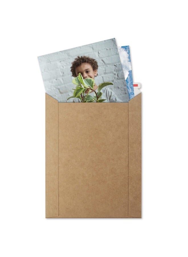 ValBox 6x8 Self Seal Photo Document Mailers 25 Pack Stay Flat Brown Cardboard Envelopes, 6.25 x 8.25 Inches - Image 3