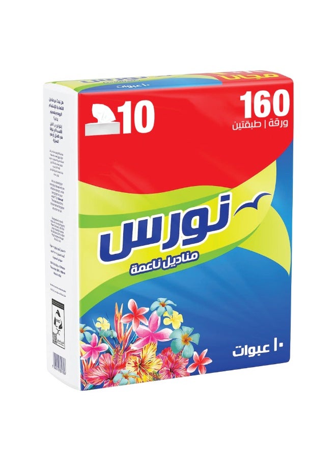 Fine Soft Sterilized 2 Ply Fassial Tissue 160 Sheets Pack of 10  - Image 1