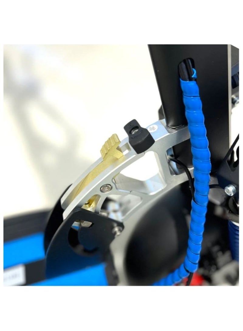 Winner Sky E-Scooter E10 Powerful 1000W Motor Full Foldable Design with Extended Range Anti-Theft RC Blue Helmet Included Top Choice for Urban Commutes - Image 4