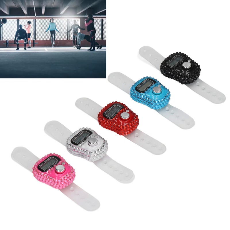 5Pcs Finger Counters Reset Knob Vivid Colors High Accuracy Auto Sleep Tally Counter for Sports Training Gym - Image 5