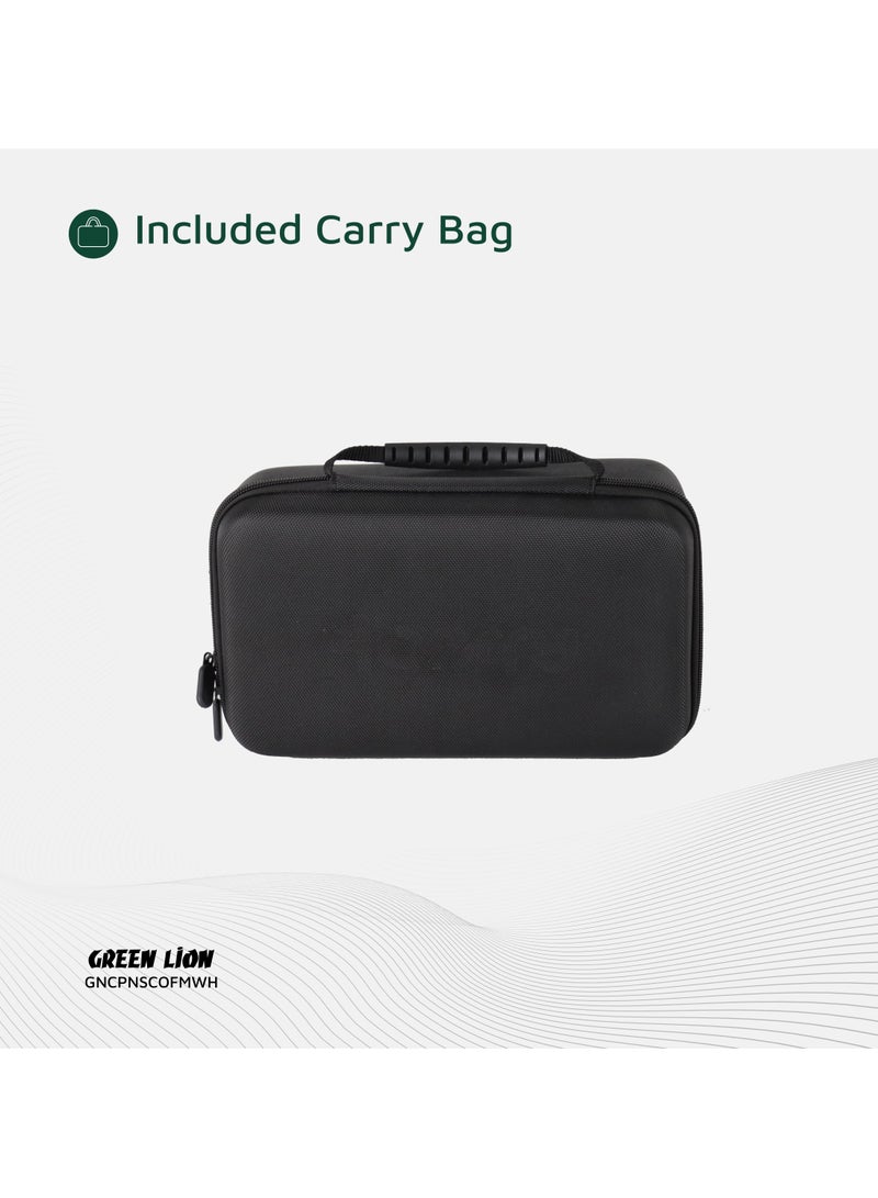 GREEN LION Campinas Portable Coffee Machine 80mL Water tank with LED Display and 90°C Heating Temperature 72W / 150mL Coffee Cup / 20 Bar Pump Pressure / Portable Coffee Maker / Travel Coffee Cup - White - Image 5