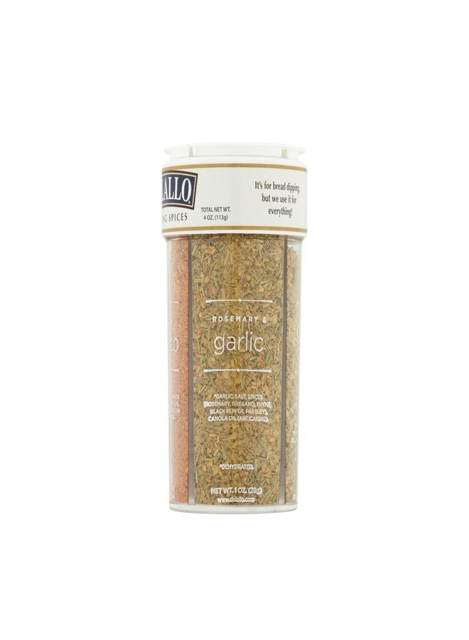 DeLallo Italian Dipping Spices Variety Seasoning Shaker, 4 Ounce Container, with Garlic, Pepper & Tomato, Sun-Dried Tomato, Rosemary & Garlic, Roasted Garlic Parmesan - Image 5
