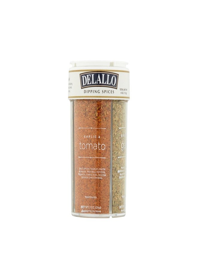 DeLallo Italian Dipping Spices Variety Seasoning Shaker, 4 Ounce Container, with Garlic, Pepper & Tomato, Sun-Dried Tomato, Rosemary & Garlic, Roasted Garlic Parmesan - Image 1