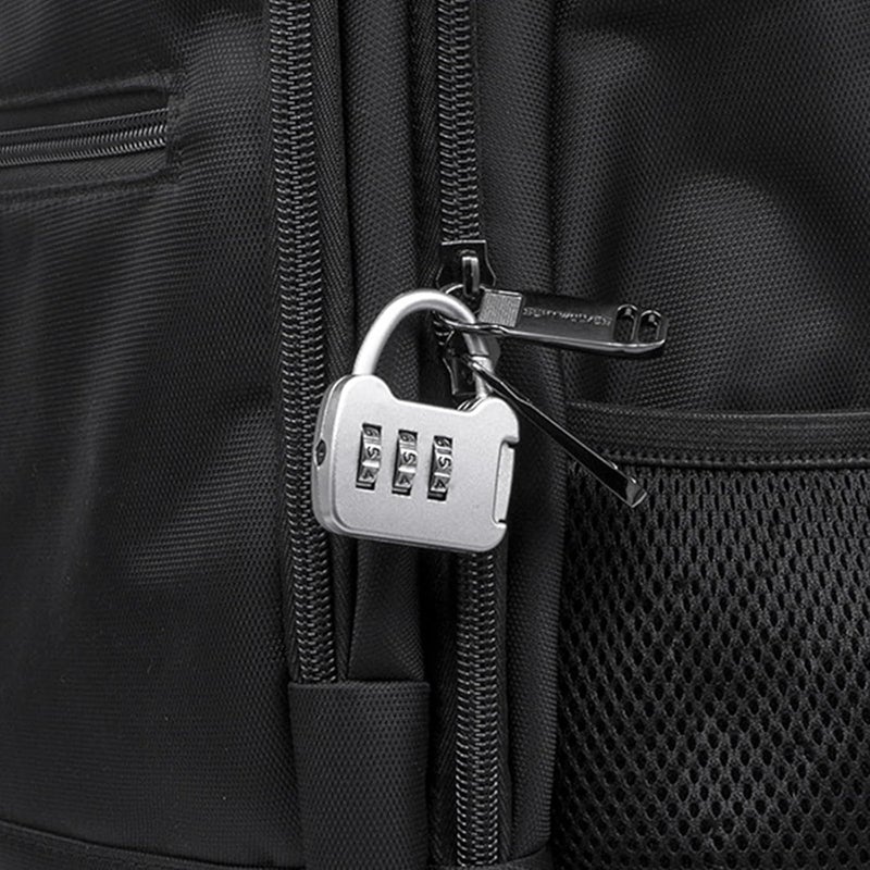 Metal Number Lock .Durable Material Combination Padlock, Suitable for School, Home, Cabinets and Bags Square Style (Black) - Image 5