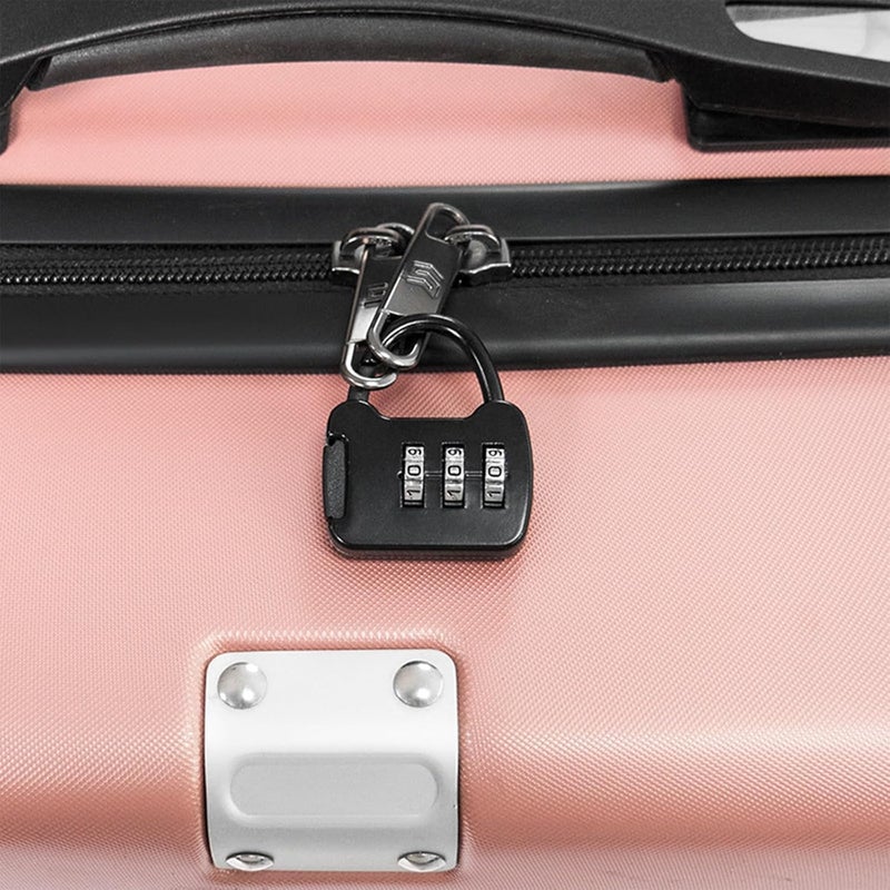 Metal Number Lock .Durable Material Combination Padlock, Suitable for School, Home, Cabinets and Bags Square Style (Black) - Image 2