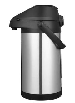 HTH Stainless Steel Thermos Coffee Jug Push Button Dispenser Double Wall Airtight Sealed Vacuum Flask Tea Carafe Heat Retention Thermal Insulated Thermos for Coffee Tea Hot Water 2.5/3/4/5 L  - Image 1