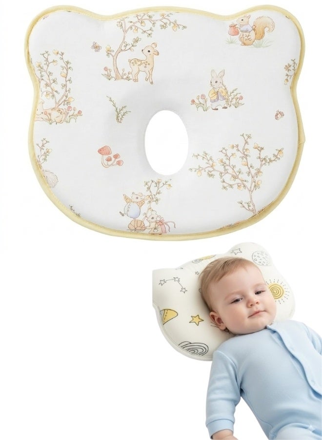 Baby neck support pillow Baby's head shaping pillow Memory foam pillow core Prevention and correction of eccentricity Baby pillows Suitable for newborns - Image 1
