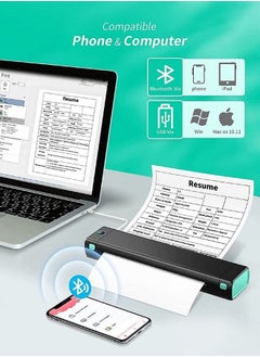 phomemo Portable Bluetooth Wireless M80F-A4 Thermal Mobile-Printer, Compact Inkless Printer for Travel, Support Phone & Laptop, Small Printers for Home Use Vehicles Office School Stencils  - Image 2