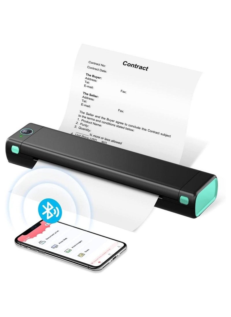 phomemo - Portable Bluetooth Wireless M80F-A4 Thermal Mobile-Printer, Compact Inkless Printer for Travel, Support Phone & Laptop, Small Printers for Home Use Vehicles Office School Stencils - Image 1