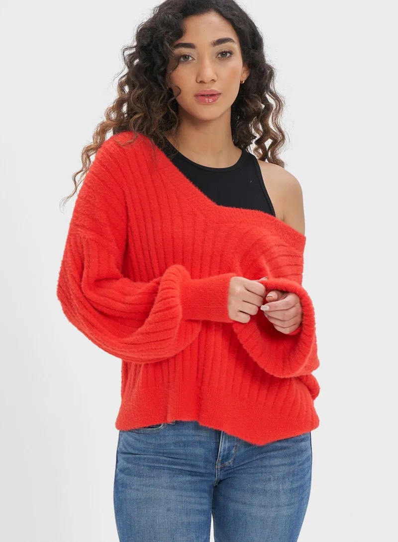 آري من امريكان ايجل V-Neck Ribbed Sweater