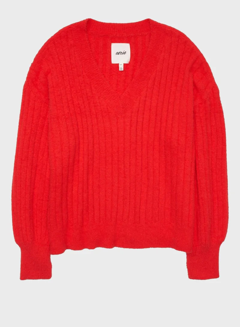 آري من امريكان ايجل V-Neck Ribbed Sweater