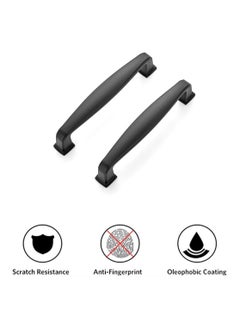 Y&D Cabinet Handles, SYOSI 2 Pack Solid Kitchen Matte Pulls Drawer Pulls, Hardware Handles for Cabinets Cupboard (Black)  - Image 4