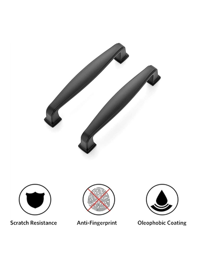 Y&D Cabinet Handles, SYOSI 2 Pack Solid Kitchen Matte Pulls Drawer Pulls, Hardware Handles for Cabinets Cupboard (Black)  - Image 4