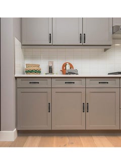 Y&D Cabinet Handles, SYOSI 2 Pack Solid Kitchen Matte Pulls Drawer Pulls, Hardware Handles for Cabinets Cupboard (Black)  - Image 3