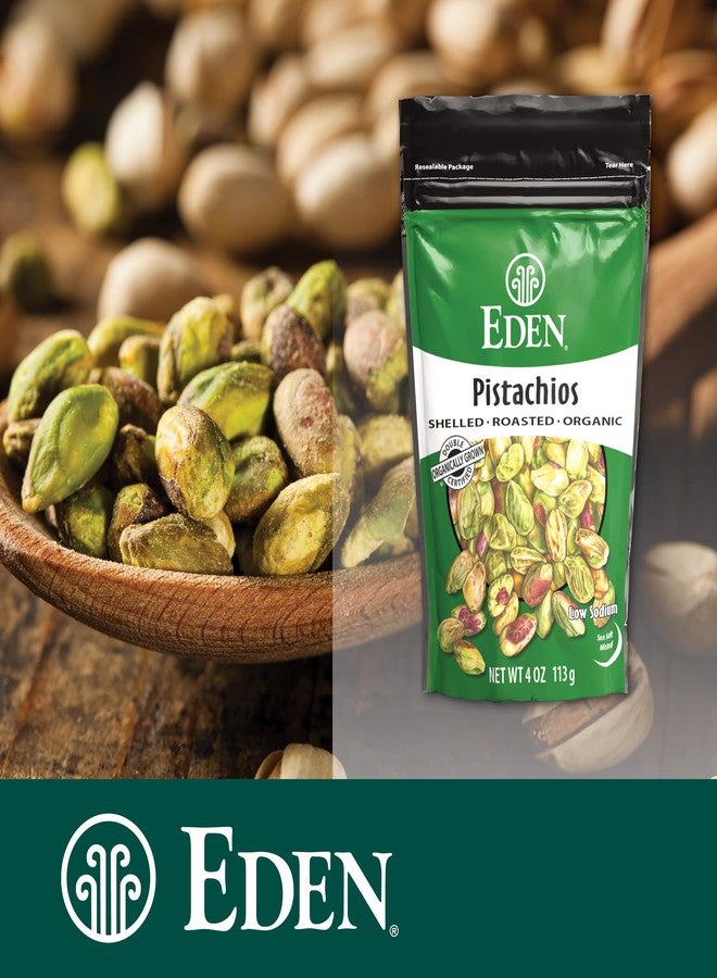 Eden Organic Pistachios, Shelled, Roasted, and Misted with Sea Salt, California Grown, 4 oz - Image 5