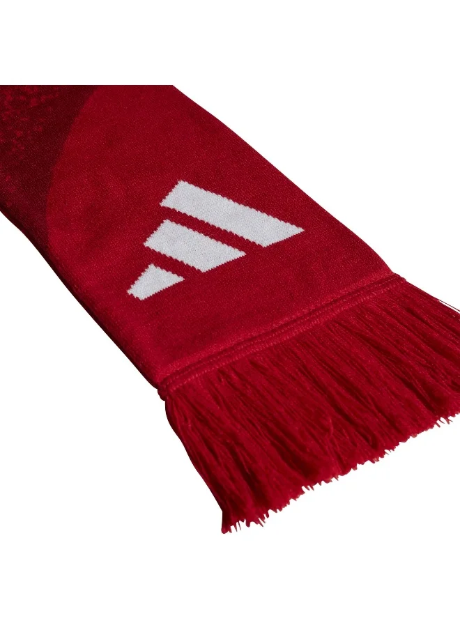 اديداس Mufc Scarf Red Football Apparel Accessories Ns