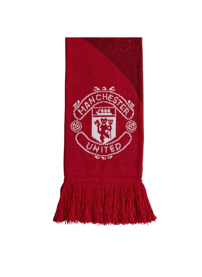 Adidas Mufc Scarf Red Football Apparel Accessories Ns  - Image 3